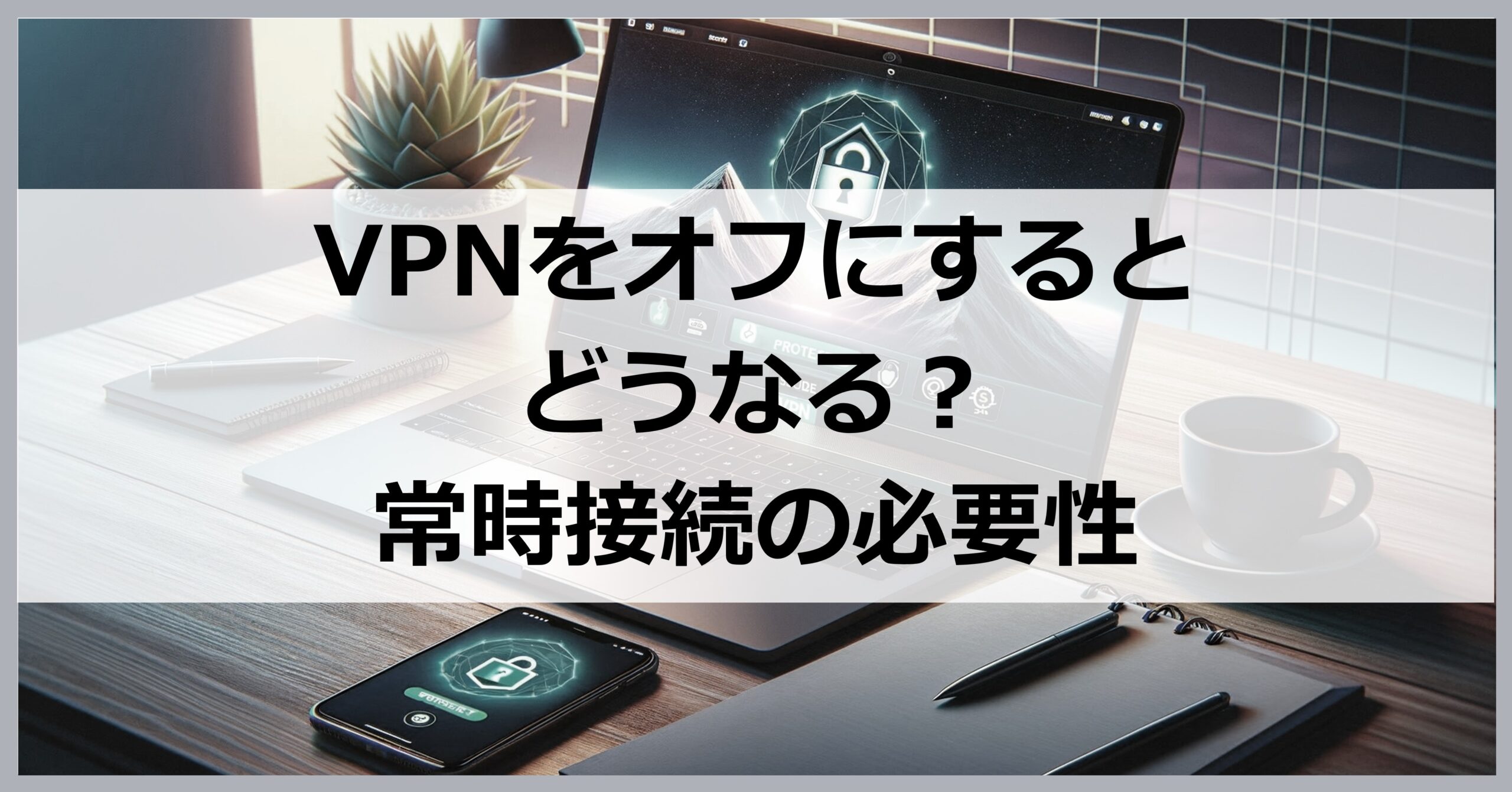 VPNをオフにするとどうなる？常時接続の必要性
