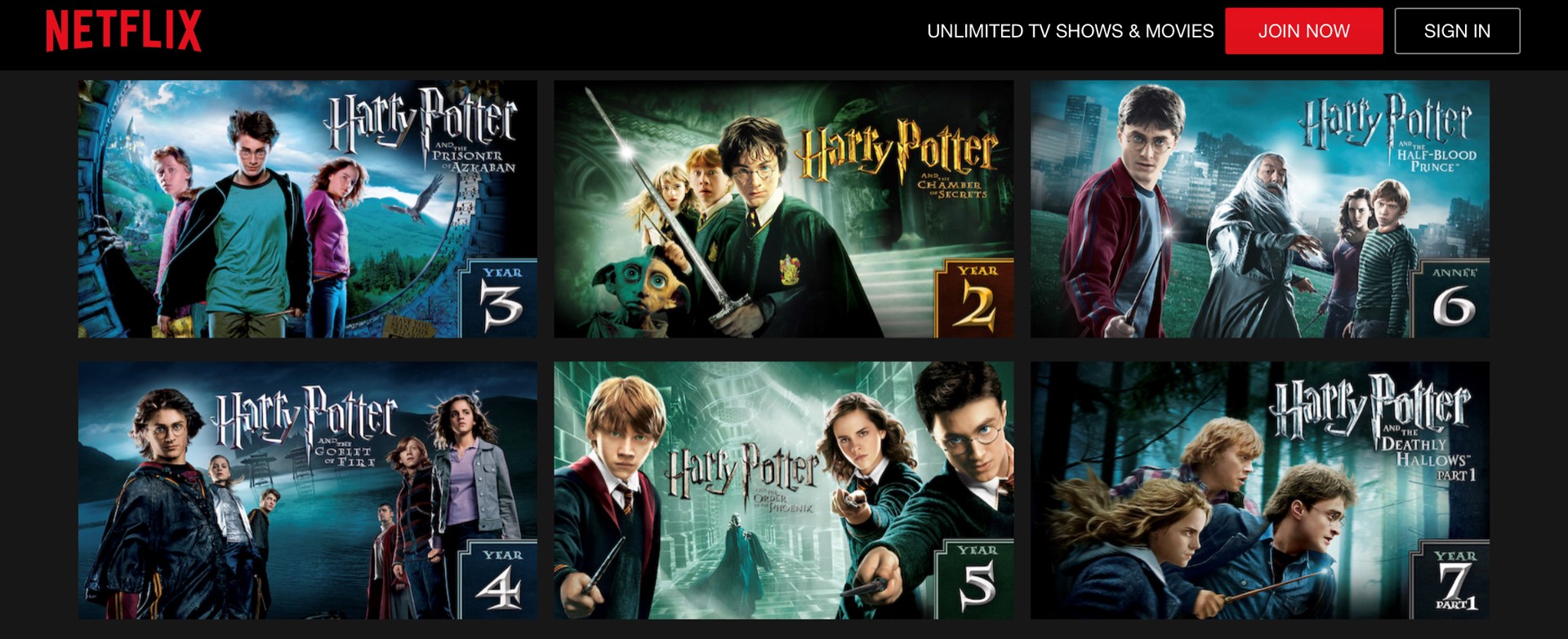 Harry potter and the best sale sorcerer's stone movie netflix