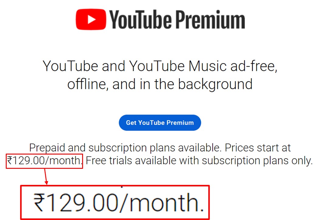 youtube-premium in india