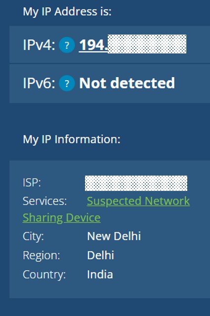 IP address in india