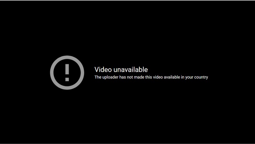 “Video unavailable” on YouTube  