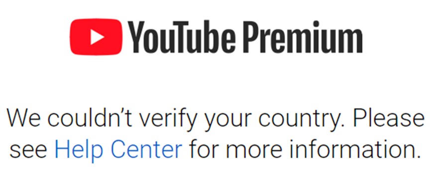 we couldn't verify your country