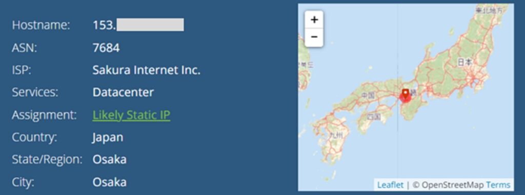 IP Address in Japan