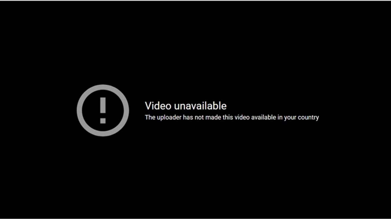 Youtube Unavailable