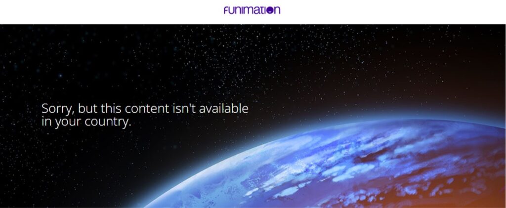Funimationo not Available