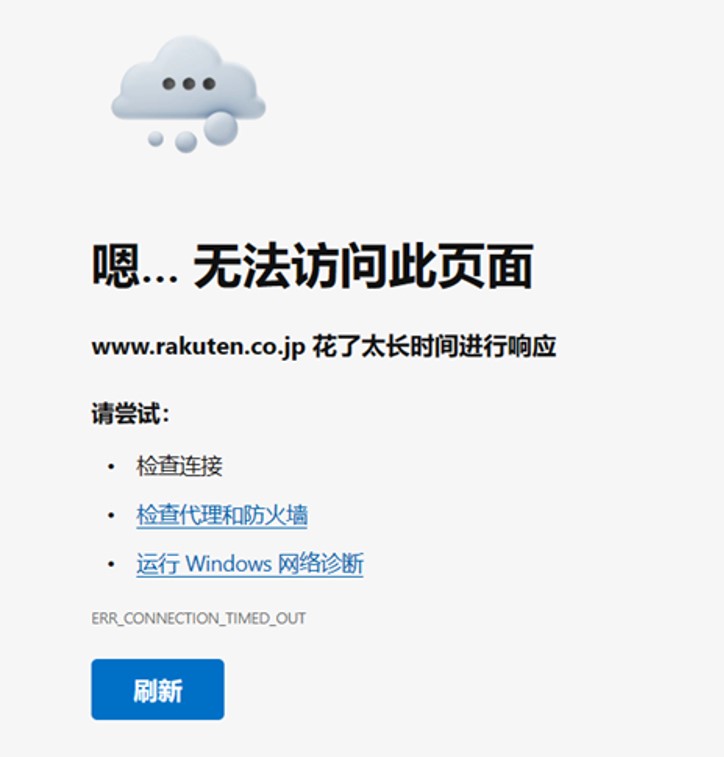 Rakuten Market is not available in China